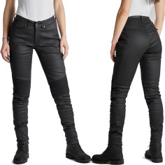 Pando Moto Motorradjeans KUSARI KEV 02 für Damen Aramid CE A Stretch-Denim Skinny Fit mit SAS-TEC Protektoren