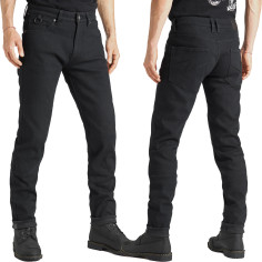 Pando Moto Motorradjeans STEEL BLACK 02 für Herren CE AA Dyneema Stretch mit SAS-TEC Protektoren