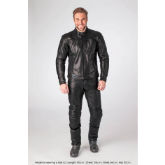 Halvarssons RACKEN Motorradjacke CE AAA mit Outlast TFL Cool-System Leder wasserdicht Protektoren