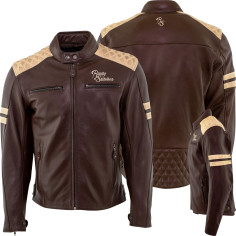 Rusty Stitches Lederjacke JARI Motorrad CE AA herausnehmbares Thermofutter mit Protektoren