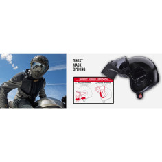 Caberg Ghost X Jethelm ECE 22.06 4 Konfigurationen mit abnehmbarer Maske