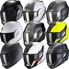 Scorpion Klapphelm EXO-TECH mit Dual P/J Homologation Sonnenblende und Max Vision Pinlock