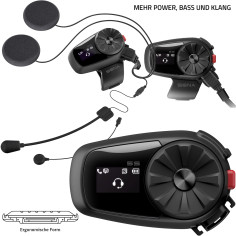 Sena Headset 5S Motorrad Kommunikation Bike-to-Bike Intercom Bluetooth 5 HD-Lautsprecher LCD-Display