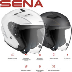 Sena Outstar S Jethelm mit integriertem Headset und Sonnenblende