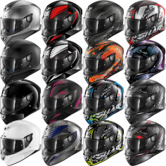 Shark Integralhelm SKWAL 2.2 mit Sonnenblende Max Vision Pinlock und LED