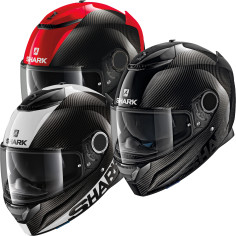 Shark Integralhelm SPARTAN CARBON 1.2 mit Sonnenblende und Max Vision Pinlock
