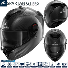 Shark Integralhelm SPARTAN GT PRO CARBON mit Sonnenblende MaxVision Pinlock und ECE 22.06