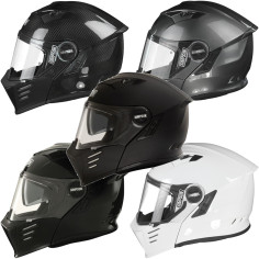 Simpson Klapphelm DARKSOME mit Sonnenblende und Max Vision Pinlock
