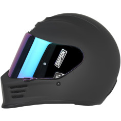 Simpson Speed ECE 22.06 Integralhelm mit klarem und getöntem Visier Doppel-D-Verschluss