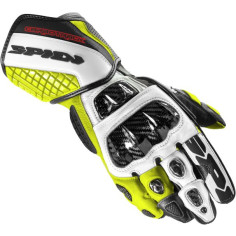 Spidi Carbo Track Evo Motorradhandschuhe CE Leder mit Protektoren