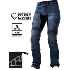 Trilobite Parado Doublelayer CE AAA Damen Motorradjeans mit Tri-Stretcher Pro und Protektoren