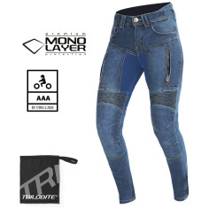Trilobite Parado Monolayer Lady Motorradjeans CE AAA mit Tri-Stretcher Pro 5.0 Denim und Protektoren