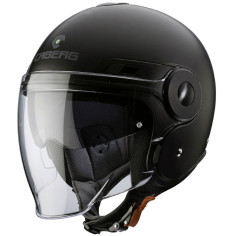 L 59/60 CABERG Jethelm UPTOWN schwarz matt Helm mit Visier und Sonnenblende Gr 