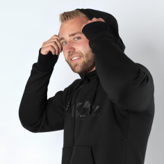 iXS Rapid 1.0 Motorrad-Hoodie CE Protektoren Mesh Aramid Daumenschlaufen