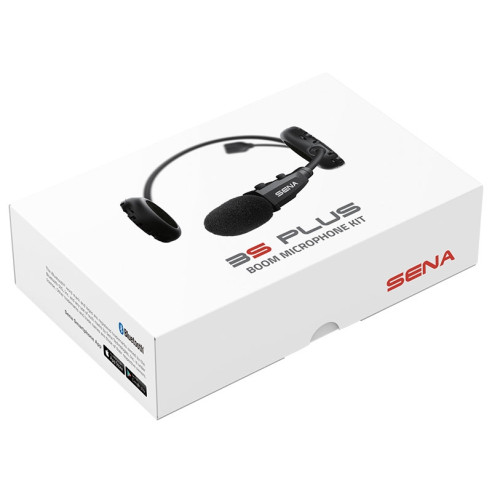 Sena Headset 3S PLUS B Boom Bluetooth Kommunikation Motorrad mit Schwanenhalsmikrofon HD-Intercom