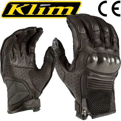 Klim Motorradhandschuhe INDUCTION Leder voll belüftet perforiert 3M CE