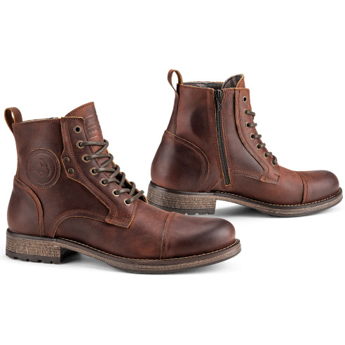 Falco Motorradstiefel KASPAR Lederschuhe mit CE und Air-Tech Futter