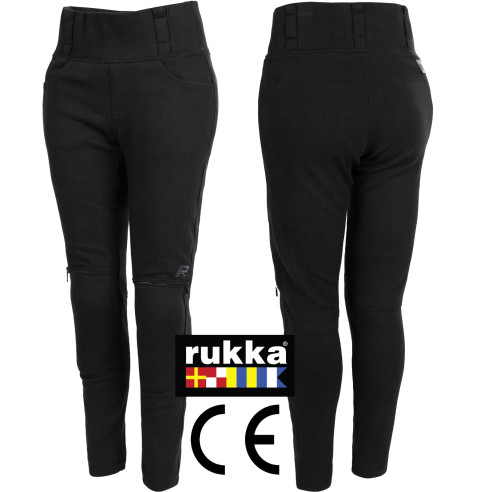 Rukka Motorrad-Leggings MELITA für Damen Cordura Aramid mit elastischem Hosenbund CE abriebfest reflektierend