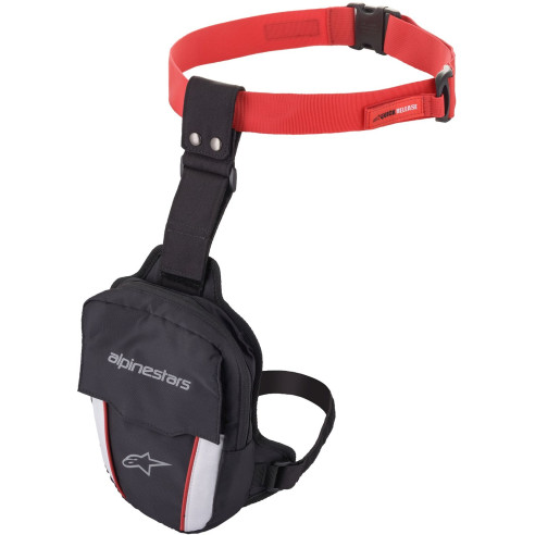 Alpinestars Oberschenkeltasche ACCESS THIGH schwarz weiß rot