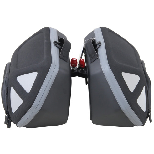 Hepco & Becker Seitenkoffer ROYSTER SET 2 x 13 Liter für C-Bow Halter Motorrad Softtasche Sidecase