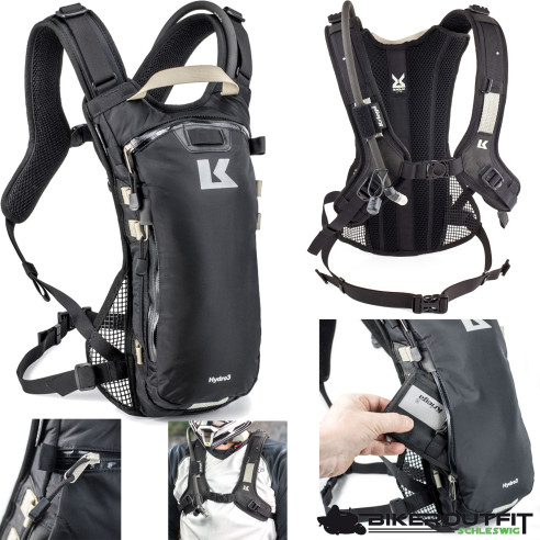 Kriega Hydro-3 Rucksack Schwarz Gr. 3 Liter