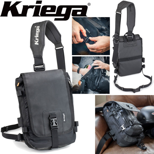 Kriega Schultertasche SLING 8 Liter federleichte Umhängetasche wasserdicht mit Klappe