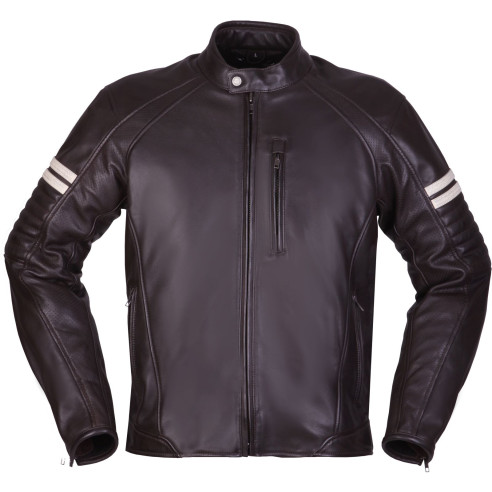 Modeka Lederjacke AUGUST 75 Motorrad CE AA Jubiläum mit Protektoren und AirFlow Belüftung