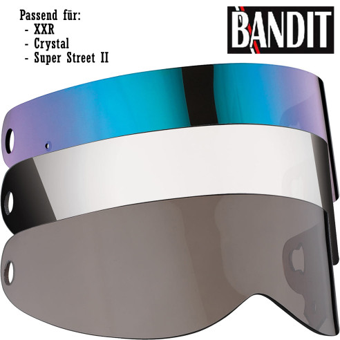 Bandit Visier für Helme XXR / Crystal / Super Street 2