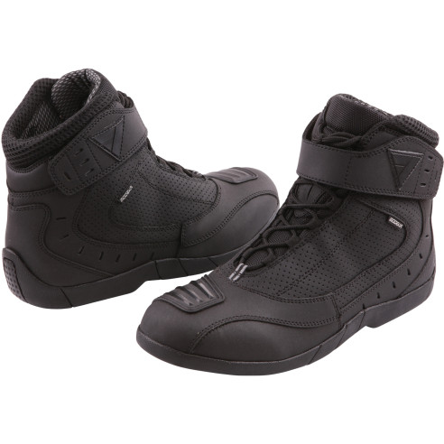 Modeka Motorradschuhe Black Rider CE Sport Stiefel Leder mit Knöchel- und Schaltverstärkungen