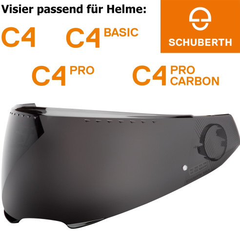 Schuberth Visier SV5 für Helme C4 / C4 Basic / C4 Pro / C4 Pro Carbon Pinlock vorbereitet