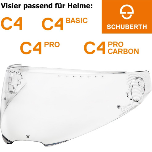 Schuberth Visier SV5 für Helme C4 / C4 Basic / C4 Pro / C4 Pro Carbon Pinlock vorbereitet