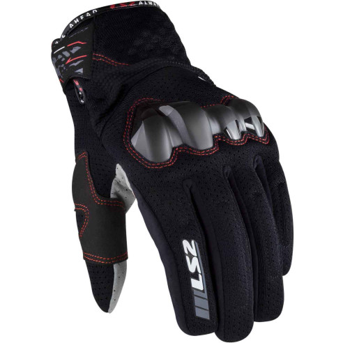 LS2 Chaki Man Motorradhandschuhe CE Leder mit Protektoren