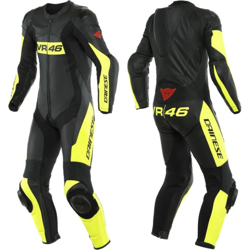 Dainese Lederkombi VR46 TAVULLIA Valentino Rossi einteilige Motorradkombi perforiert