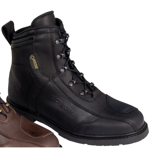 Daytona Gore-Tex Motorradstiefel AC CLASSICS GTX Retro Kurzschaft-Stiefel mit Knöchelschutz