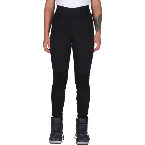 Modeka Motorrad-Leggings DEOLA LADY Aramid CE A Stretch gefüttert inklusive Knieprotektoren