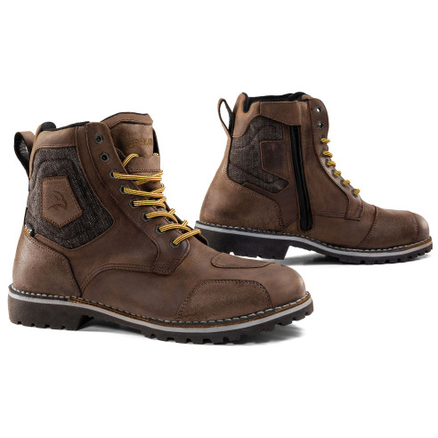 Falco Motorradstiefel RANGER 2 wasserdicht Leder Goodyear-Sohle CE mit D3O Protektoren