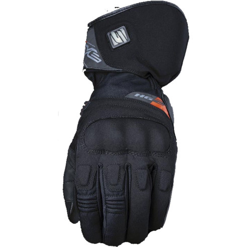 FIVE Motorradhandschuhe HG2 WP beheizt wasserdicht CE Winter Thermo Hipora wasserdicht