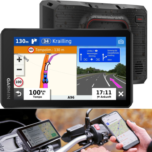 Garmin Navigationsgerät ZUMO XT mit Europa Karten WiFi Bluetooth Medien 5,5 Zoll Display inklusive Updates
