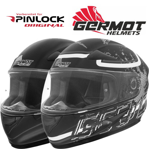 Germot Integralhelm GM 720 Übergrößenhelm mit zwei Satz Wangenpolstern zur individuellen Anpassung