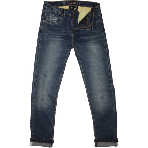 Modeka 5-Pocket Denim Motorradjeans GLENN SLIM Skinny Fit mit Aramid und SAS-TEC SC-1/KA Protektoren