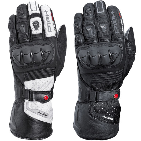 Held Gore-Tex Motorradhandschuhe AIR N DRY Leder Cordura Sommer wasserdicht mit Gore 2in1 Technologie