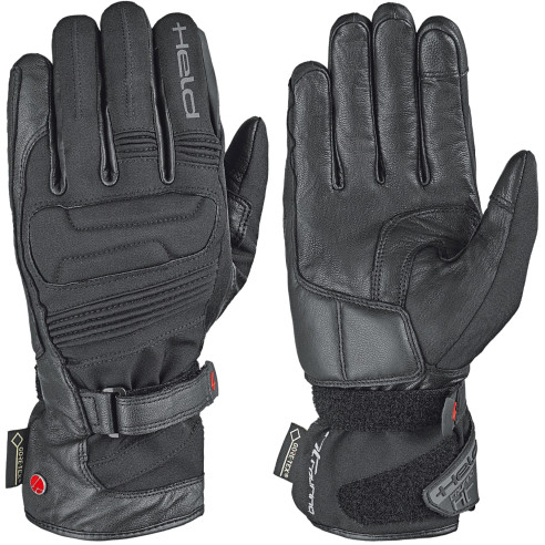 Held Gore-Tex Motorradhandschuhe SATU II 2 + Gore Grip wasserdicht Leder reflektierend mit CE