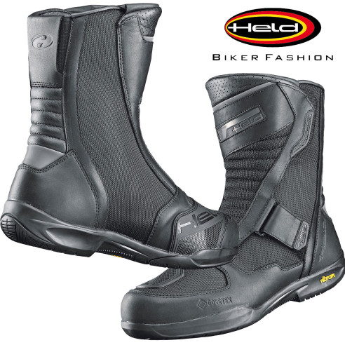 Held Gore-Tex Motorradstiefel SEGRINO GTX Leder-Textil-Mix wasserdicht CE mit Fiberglas-Schutz