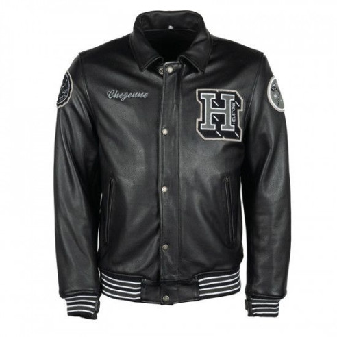 Helstons Motorrad-Lederjacke CHEYENNE wasserdicht mit Protektoren CE