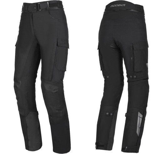 Modeka HYDRON LADY Motorradhose CE AA wasserdicht B-Protect Protektoren Tactel Aramid