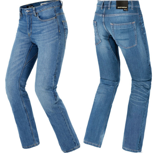 Spidi Motorradjeans J-TRACKER Slim-Fit Cordura Denim Hose inklusive Warrior Knieprotektoren