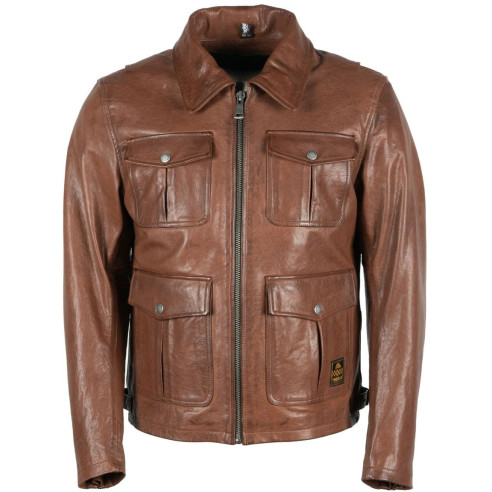 Helstons Motorradjacke JOEY LEDER wasserdicht CE