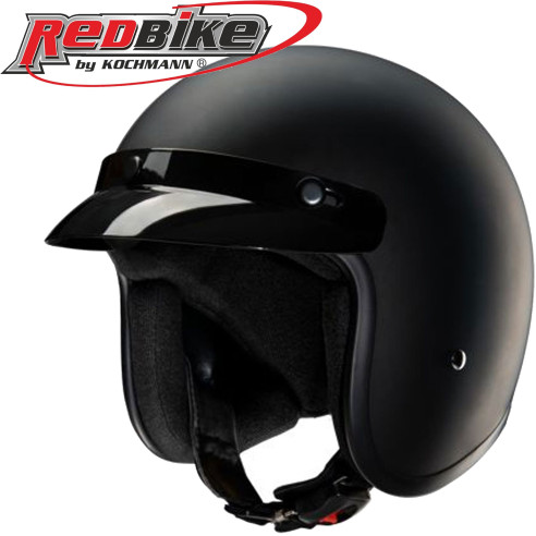 Redbike Jethelm RB-674 Oldtimer Retro Helm kleine Schale ohne ECE inkl. Helmschirm