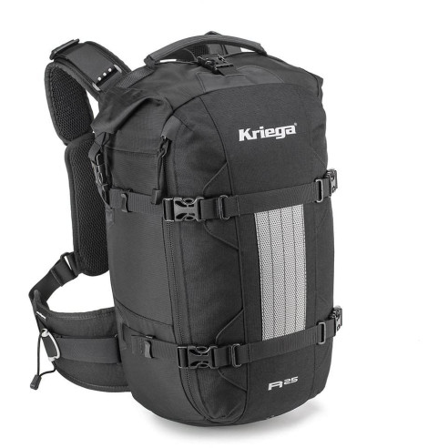 Kriega Motorradrucksack R25 Modell 2024 wasserdicht mit Quadloc-Gurtsystem