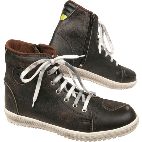 Modeka Motorradschuhe LANE ZIP Sneaker mit Lederdopplungen Verstärkungen und Reißverschluss